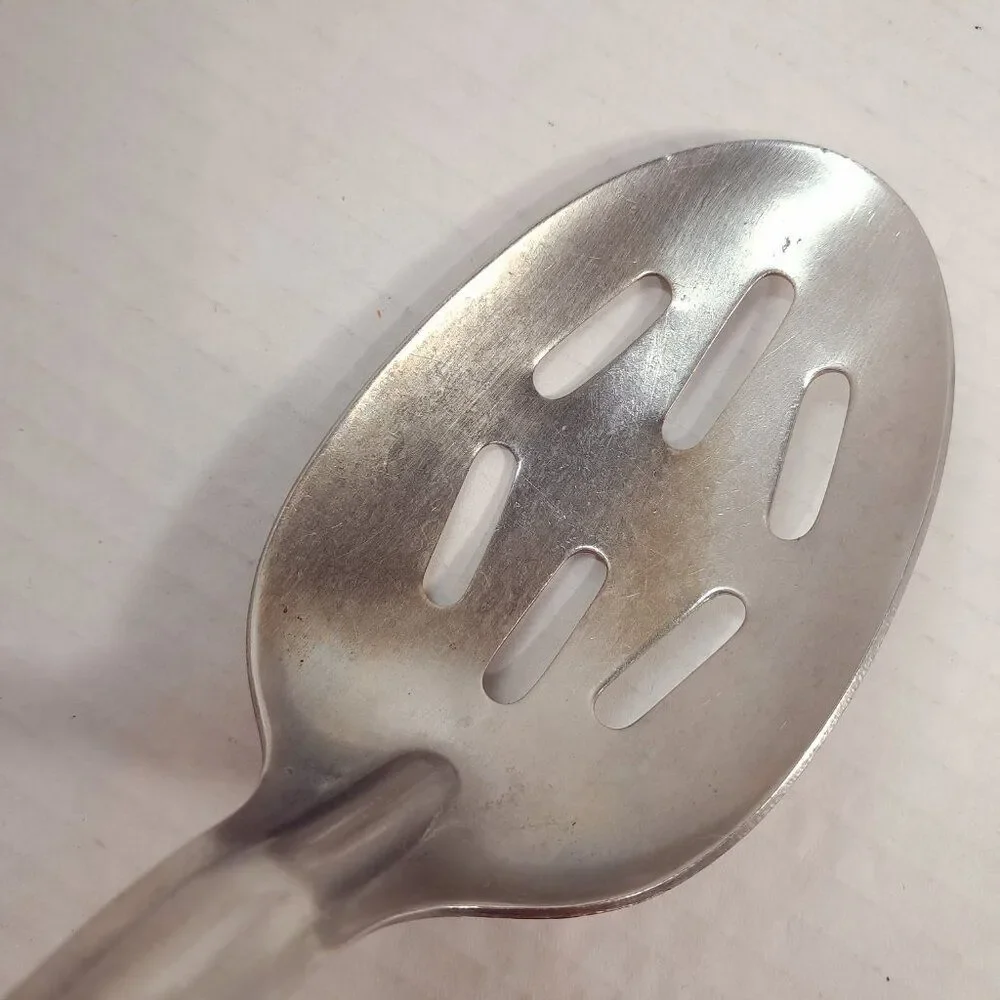 Vintage Stainless Steel spoons Gemco Polar Ware‎ Slotted Solid serving kitchen